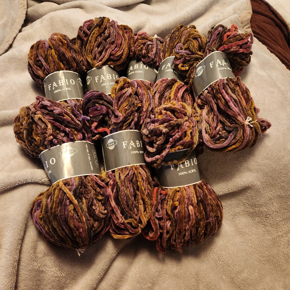 Fabio Chenille by Skacel  10 skeins total